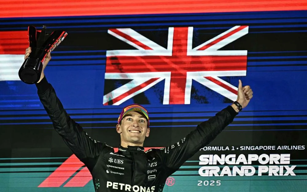 Singapour 2025 : Russell triomphe, McLaren sacré constructeur - Grand Prix Singapour 2025